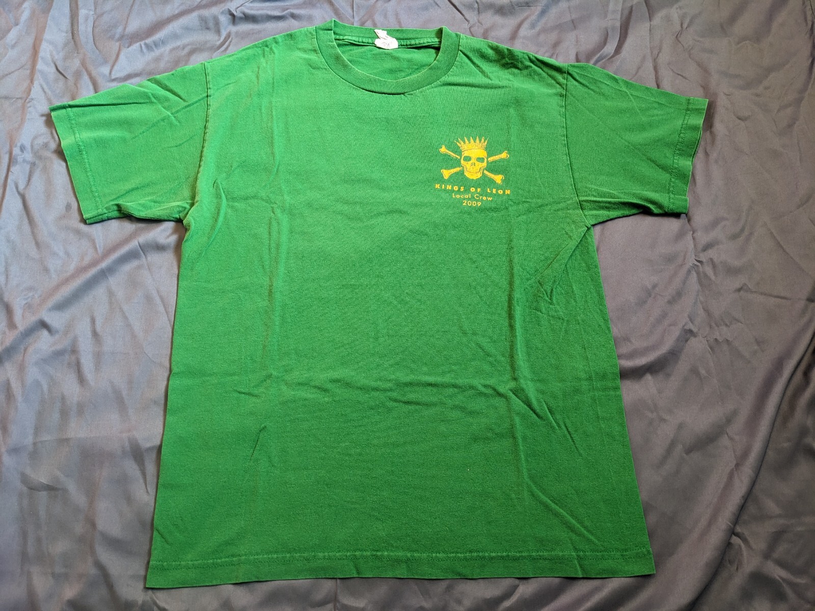 T-shirt Collector Bon Jovi - Tournée The Circle 2010 - Local Crew - Vert - Taille XL