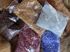 Glass Beads Cuentas de Colores 1 lbs Bags 6/0 Ifa Santo Osha Yoruba Santeria