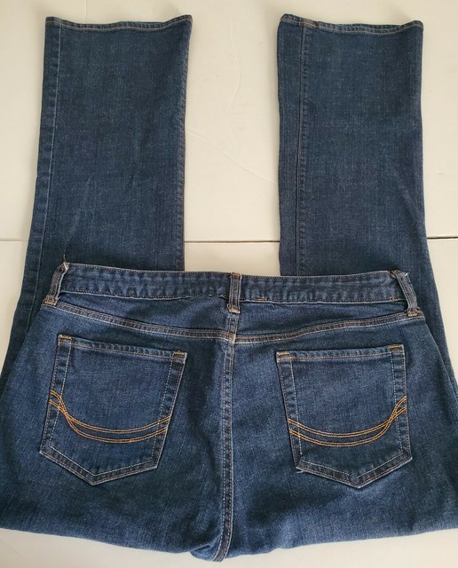 Old Navy Boots Cut Jeans Blue Stretch Womensâs Pants Size 14 Long RN # 54023 | eBay