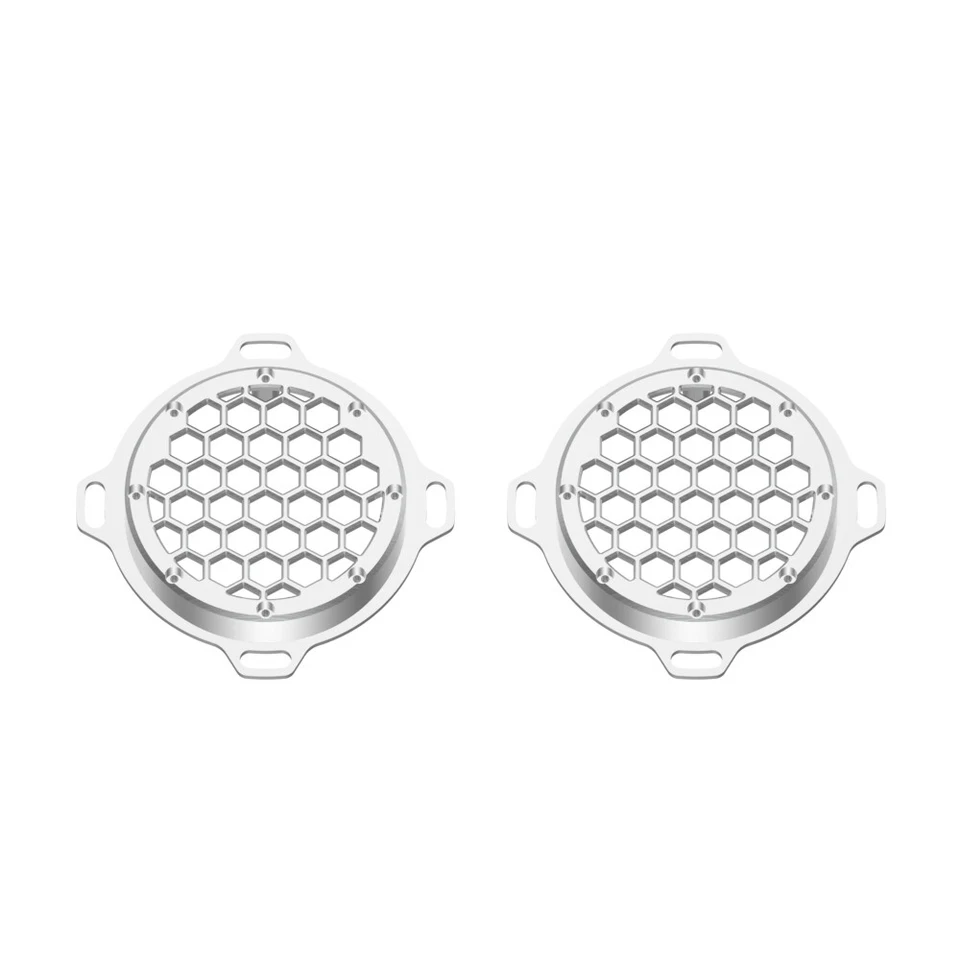 Parrillas de altavoz HEX de aluminio CNC cromado en contraste para deslizamiento eléctrico de calle Foto 2 de 4