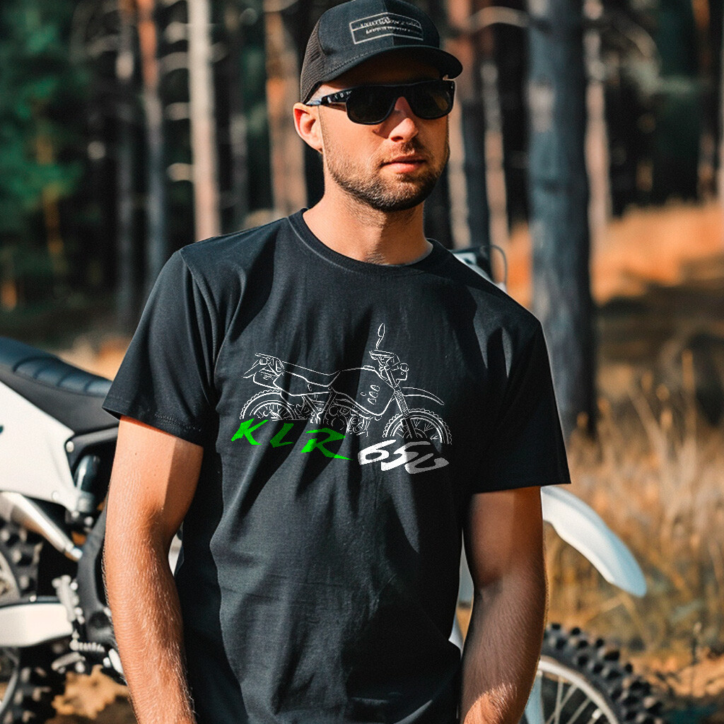 Kawasaki KLR650 T-Shirt, Motorcycle Tee Shirt for ADV Riders | eBay