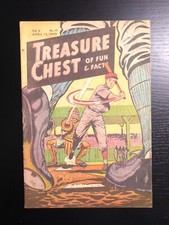 Treasure Chest of Fun & Fact Vol.3, #17, April 13, 1948, Fine, Baseball Cover