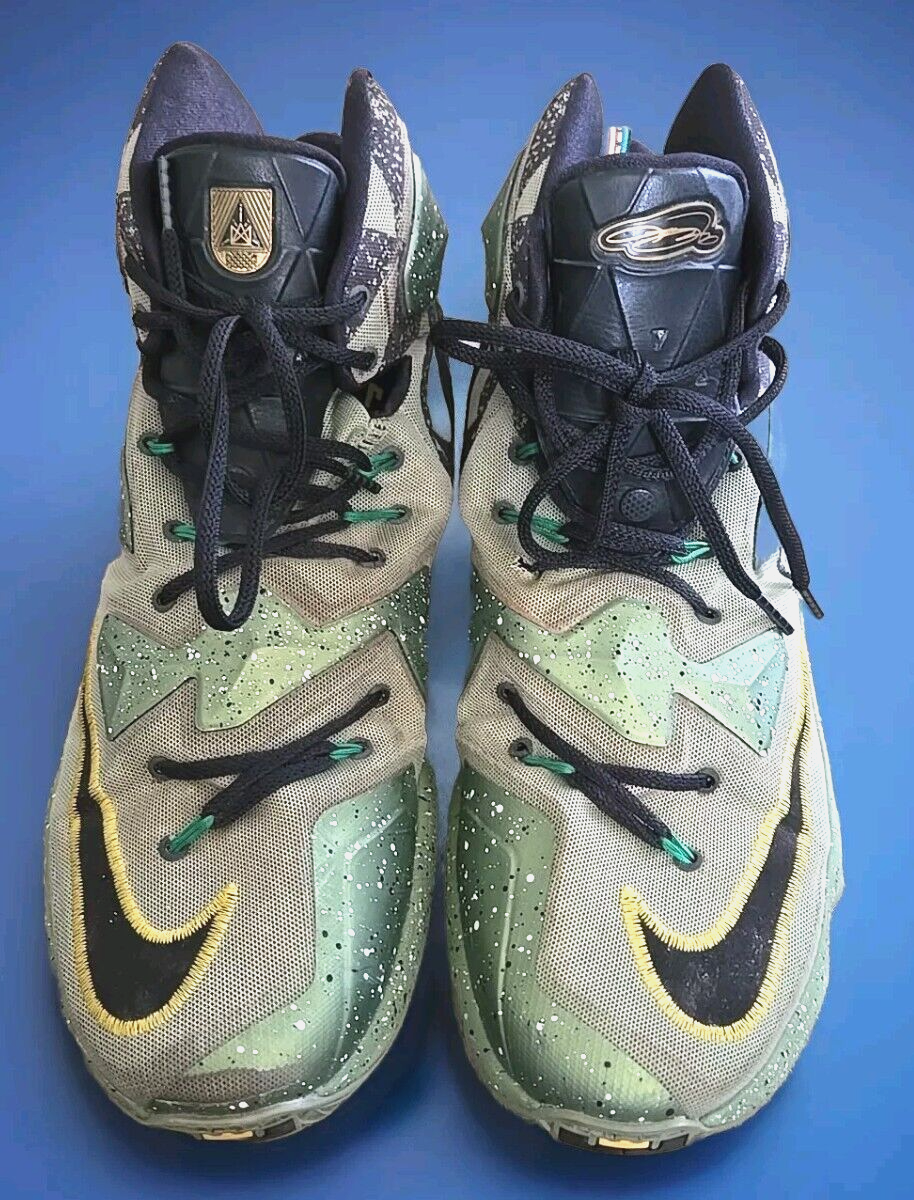 NIKE LEBRON XIII 13 AS ALL-STAR ALLIGATOR GREEN BLACK GOLD MVP