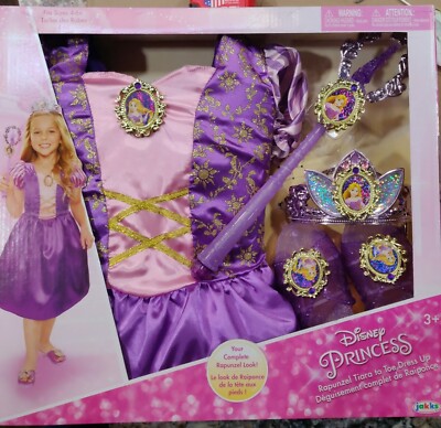 Disney Princess Rapunzel tiara to toe dress up includes wand,tiara