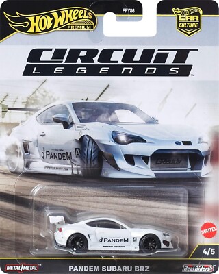 Subaru BRZ Pandem White 2025 Car Culture 10 PACK 1 64 by Hot
