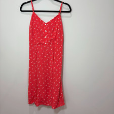 Gap NWT Pink Floral Strappy Dress 00 Smocked Fit Flare Sweetheart Y2K Feminine