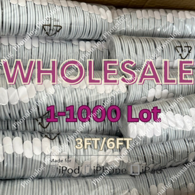 Bulk Lot USB Cable For Apple iPhone 14 13 12 Pro Max XR XS 5 6 8 7 Charger Cord