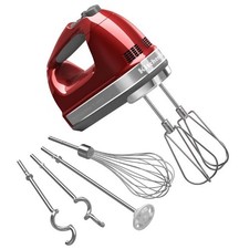 9-Speed Hand Mixer, Candy Apple Red, Quickly ...