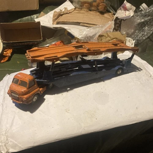 1950s/60 Vintage Corgi  Major Toys Bedford 'S' Carrimore Car Transporter No 1101
