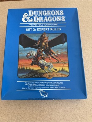 TSR Dungeons & Dragons Set 2 Expert Rules Boxed Set 1983