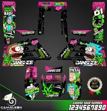 Yamaha Banshee 350 graphic kit stickers decals atv graphics Atv