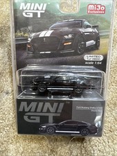 Mini GT Mijo Exclusives Ford Mustang Shelby GT500 Shadow Black #334 1:64 Scale