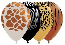 Animal Print Metallic Ink Assortment 30cm 12 Inch 25 Stk Latex Ballons Sempertex