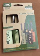 Mini Lighters Deer, Bear, Flag, Net Camping Wind Resist Refillable 4 Pack NEW