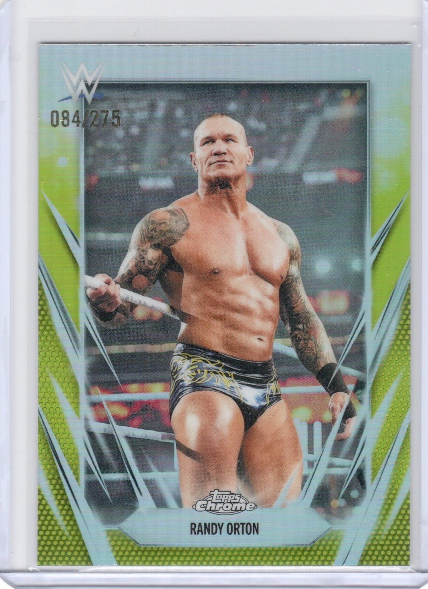 2026 Topps Chrome WWE RANDY ORTON yellow refractor #84/275