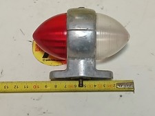 Faro Ingombro Sidecar Moto D'epoca Vespa Lambretta Guzzi Alluminio Plastica 