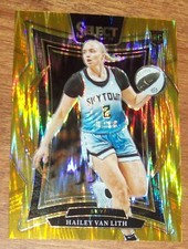 2025 Panini WNBA Select Basketball Hailey Van Lith Gold Shimmer Rookie Card 3/10