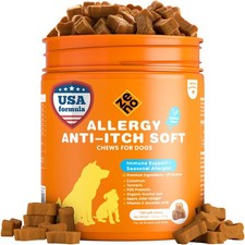 ZENO Dog Allergy Chews 150Pcs - Supplements for Itchy Skin and Paw...