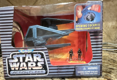 Galoob Star Wars Action Fleet TIE Interceptor Imperial Pilots Space Ship 1996