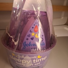 Johnson's Sleepy Time Baby Gift Set 4 Piece Bath And Lotion Essentials