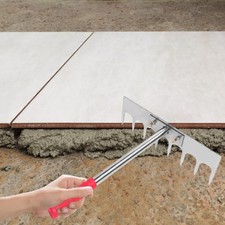 Rastrillo de jardín portátil resistente herramienta de jardinería para nivelar césped agricultura desmalezado