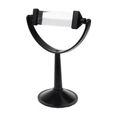 Portable Optical Glass Triple Triangular Prism with Stand Physics Light Spectrum