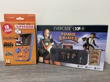 Evercade EXP-R Handheld Console & Tomb Raider Collection& Data East Super Pocket