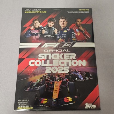 Topps Formula 1 F1 2025 Sticker Collection Album English Version Ful Set New