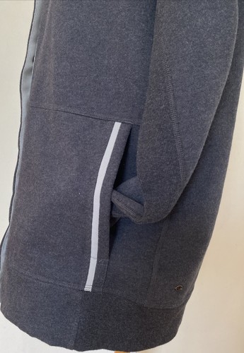 Lululemon Yin To My Yang Cardi Fleece Snap Front Jacket Heathered Black Size 10 - Picture 5 of 8