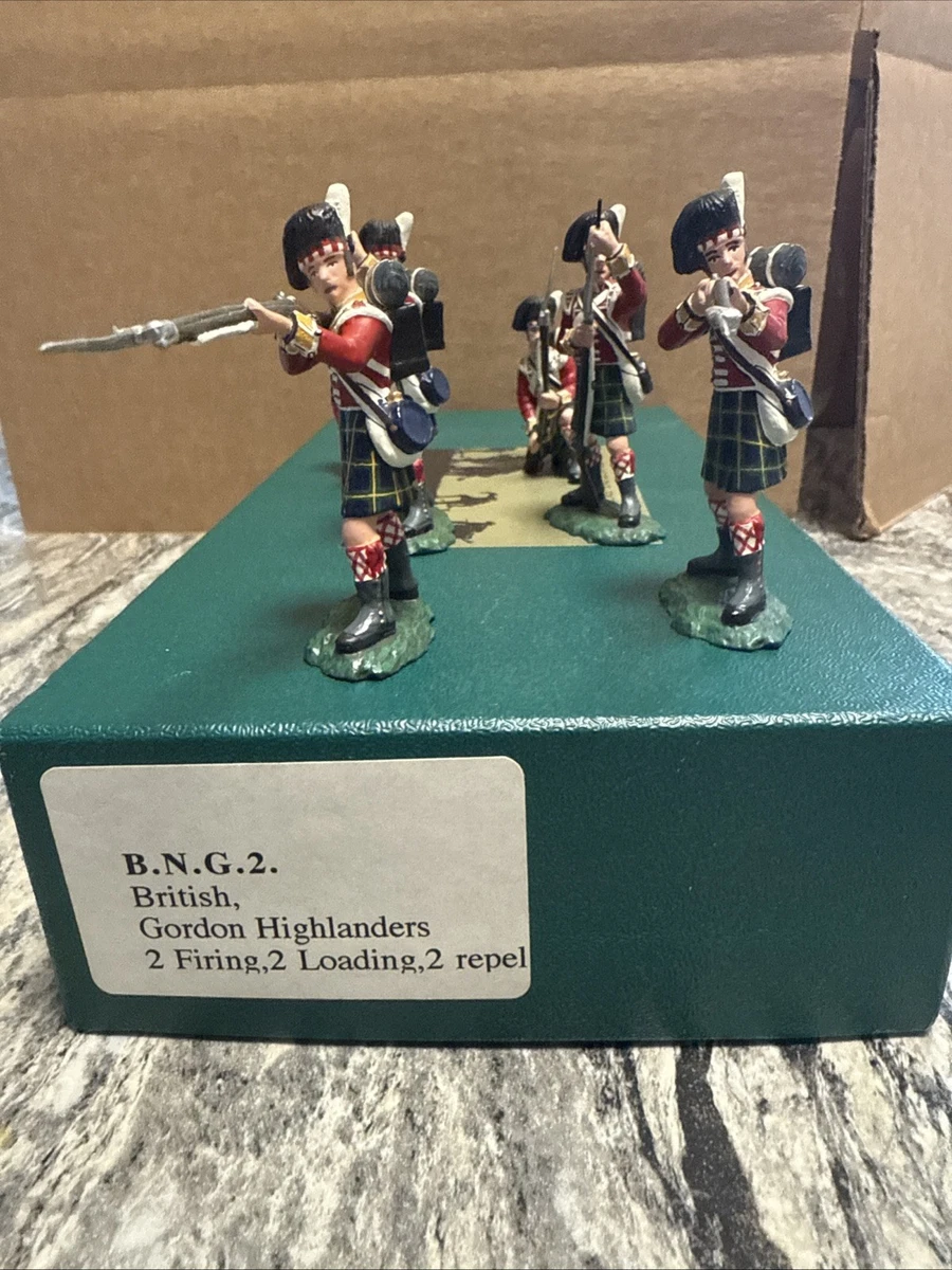 Lot De 6 Soldats Britanniques Frontline - Armée Des Indes - Figurines 1/32 Plomb Peint