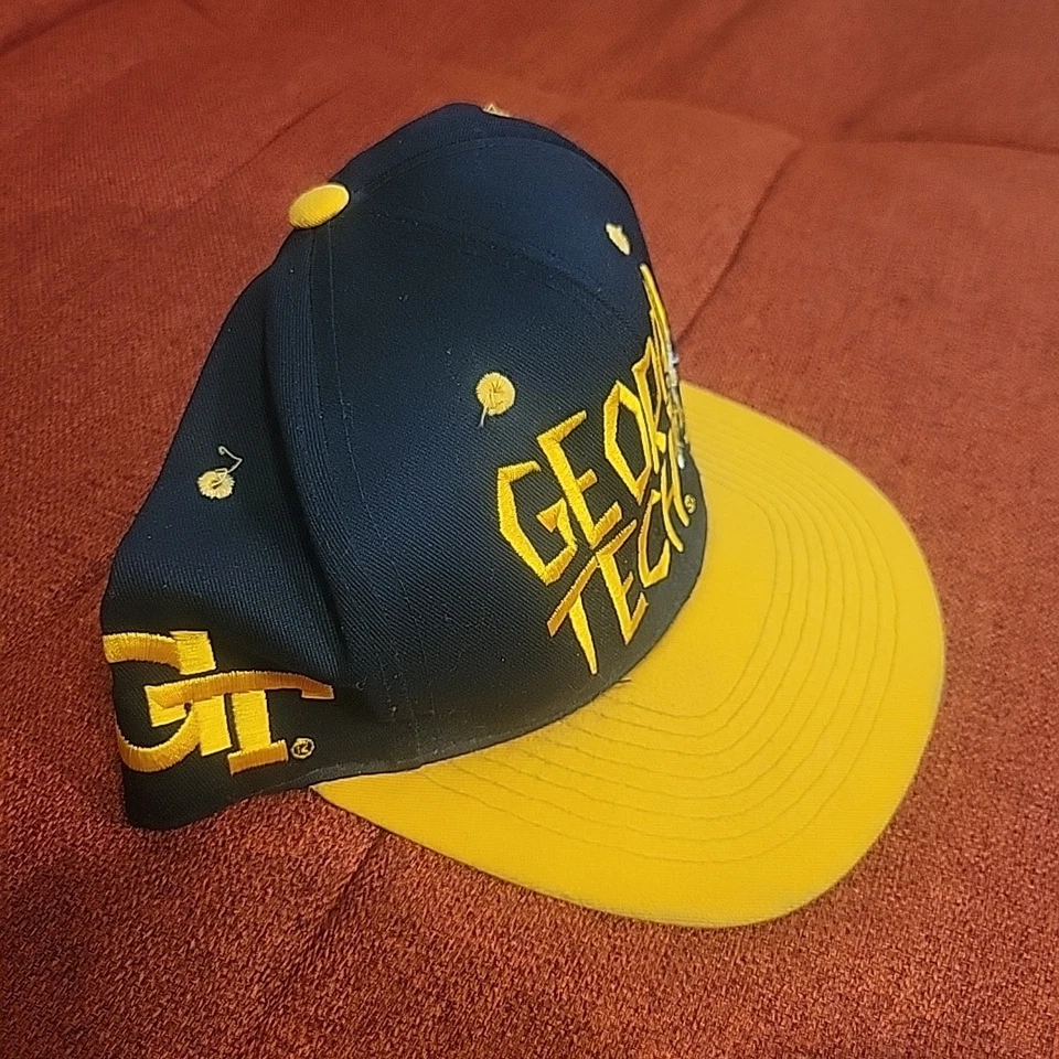 Georgia Tech Yellow Jackets Headmaster Vintage 90's Snapback Cap Atlanta  - Image 2 of 4