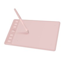Inspiroy 2 Small Drawing Tablet with Scroll Wheel, 6.3 x 3.9, Pink