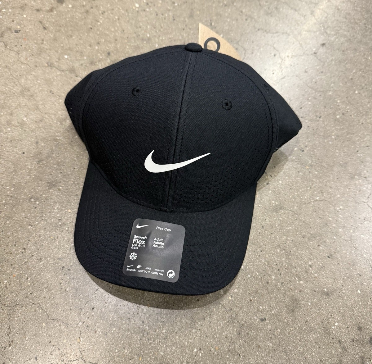 Nike Dri-FIT ADV Rise Structure Swoosh Flex Cap FB5633 010 L/XL | eBay