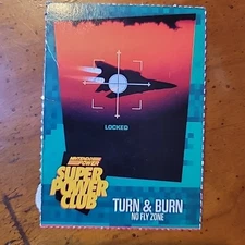 Nintendo Power Super Power Club Turn & Burn Power Card #118