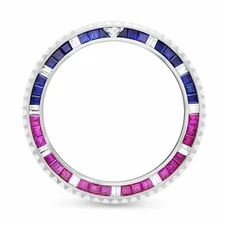 SUBMARINER SAPPHIRES RUBIES & NATURAL DIAMONDS BEZEL ROLEX 16610 16800 116610