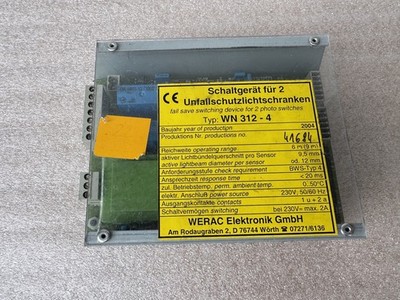 Kardex Shuttle WERAC WN 312-4 Schaltgerät für 2-fach Unfallschutzlichtschranken