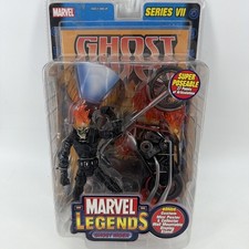 New Marvel Legends Series 7 Ghost Rider Action Figure with Flame Cycle ToyBiz