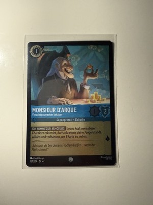Disney Lorcana TCG Einzelkarte Monsieur D arque NM FOIL