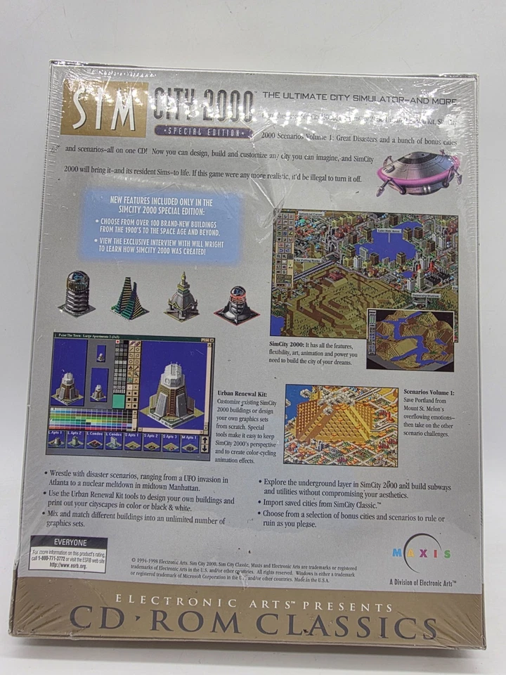 Sim City 2000 Ultimate City Simulator Special Edition PC CD ROM Unopened - Image 2 of 4