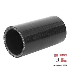 45mm ID Car Silicone Hose Coupler - High Performance Straight Silicone - Black