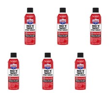 6 Pack 11025 Red N Tacky Grease Aerosol - 11 Ounce