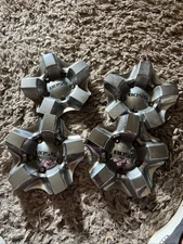 BOSS MOTORSPORTS CUSTOM ALLOY CHROME CENTER WHEEL HUB CAP COVER Set of Four 3240