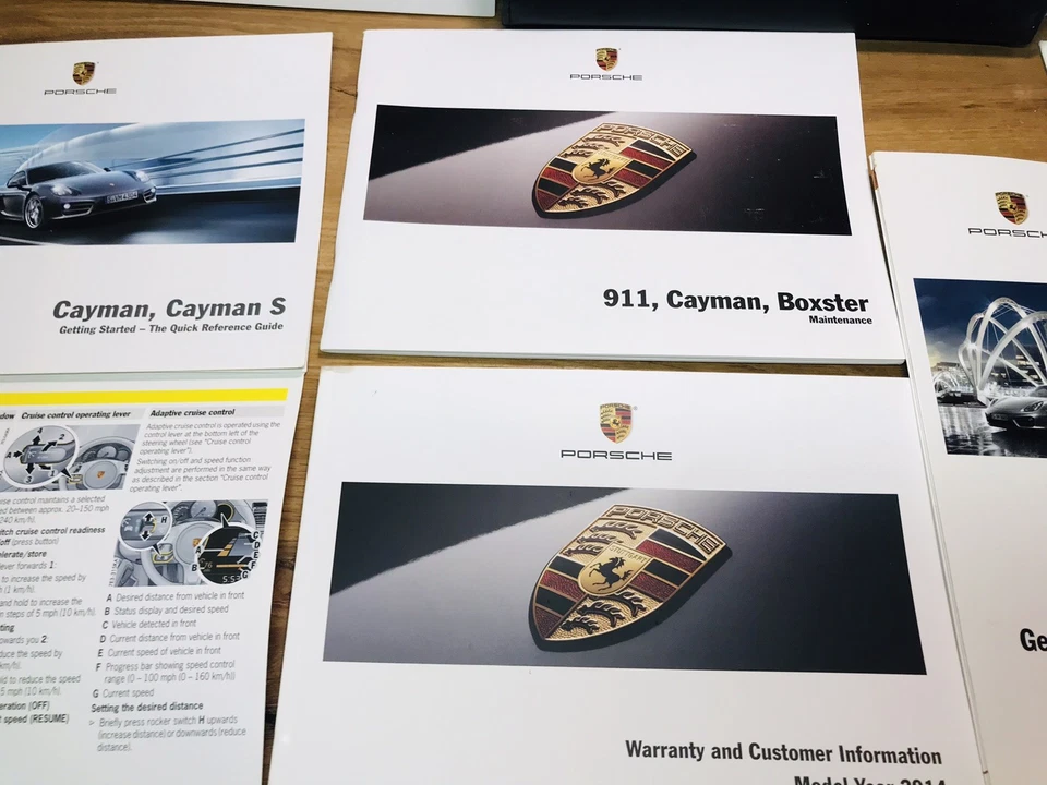 COMPLETO🟣 2014 PORSCHE CAYMAN S MANUAL DEL PROPIETARIO PCM BK NAVEGACIÓN + SERVICIO SIN USAR 2.7 3.4 Foto 4 de 4