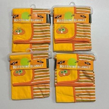 NWT Halloween Newborn Swaddle Baby Receiving Blanket Pumpkin Target 2002