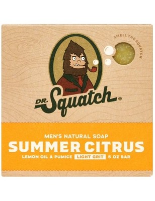 Dr. Squatch Natural Bar Soaps 100% Authentic - SUMMER CITRUS 《 MULTI-BUY》