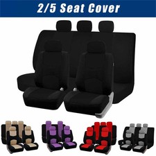 For Nissan Car Seat Cover Full Set Polyester Cloth Front Rear Protector Cushion