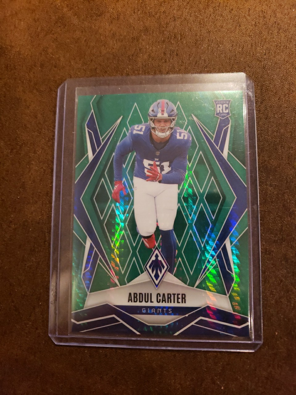 Abdul Carter RC 2025 Panini Phoenix Winter Green /149 #177 ROOKIE Giants AE041