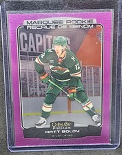 2022-23 OPC PLATINUM HOCKEY MATT BOLDY MARQUEE ROOKIE MATTE PINK #202