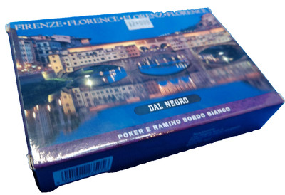 Florence Dal Negro Italy Poker Gin Rummy 2 decks 55 each NOS sealed playing card