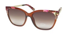 NEW OSCAR DE LA RENTA OSCAR 1368 SUNGLASSES 200 WOMENS PLASTIC CAT EYE BROWN